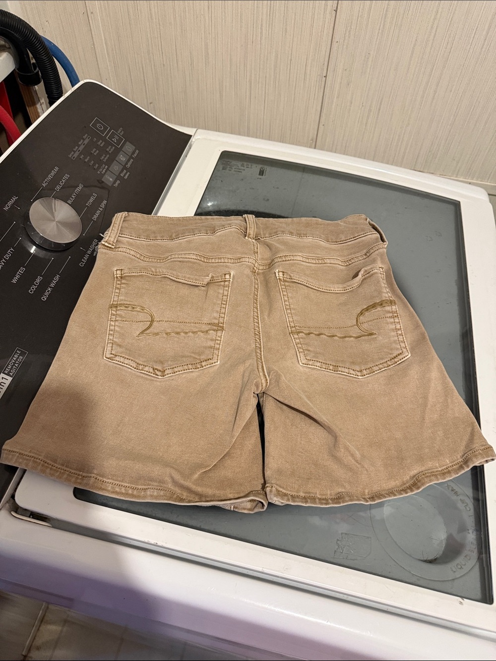 American Eagle Outfitters Tan midi shorts size 4
